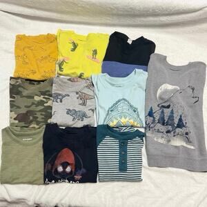 Boys 4t 10 Piece Bundle Lot Short and Long Sleeve Shirts